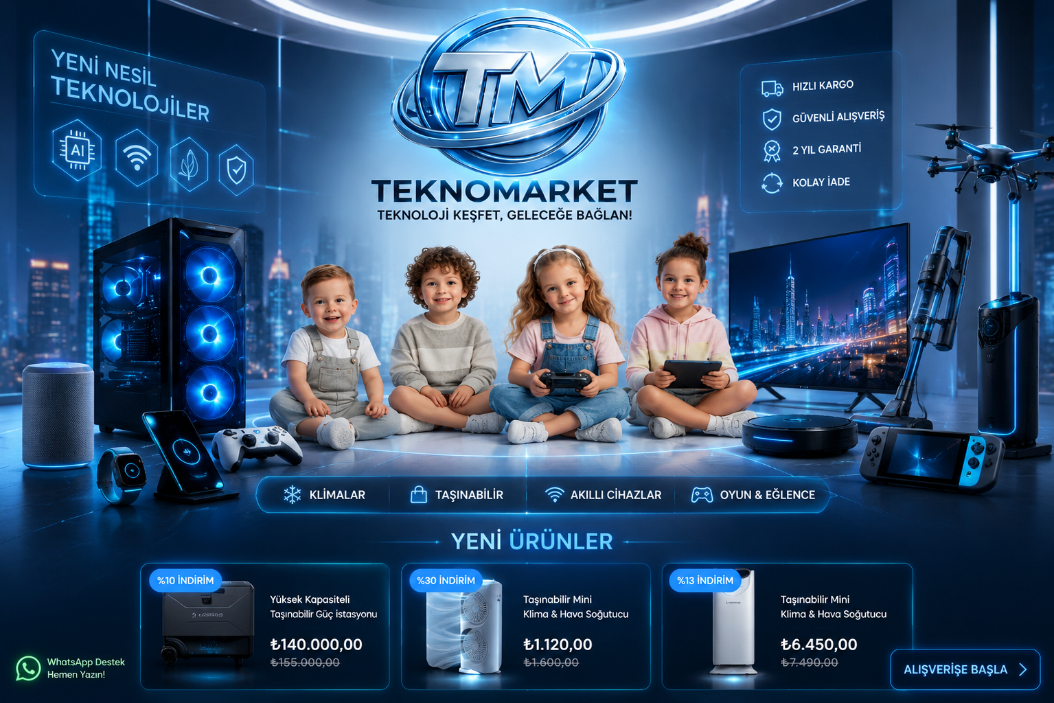 Tekno Market kampanya görseli