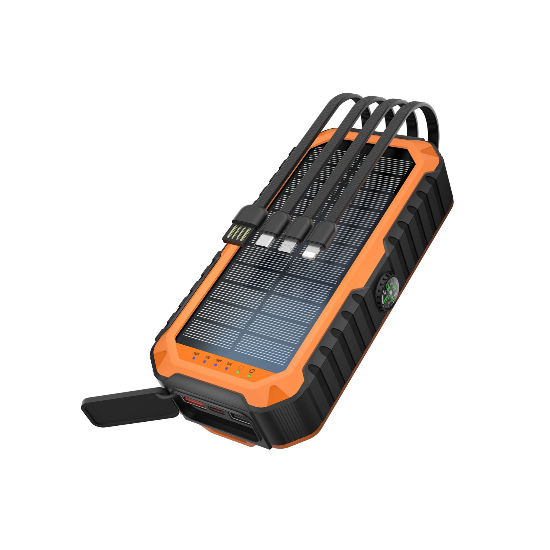 20.000 mAh Güneş Enerjili Powerbank görsel 2
