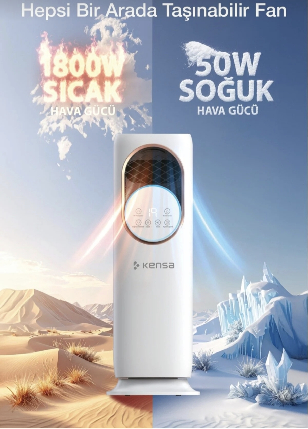 Taşınabilir Mini Klima & Hava Soğutucu görsel 4