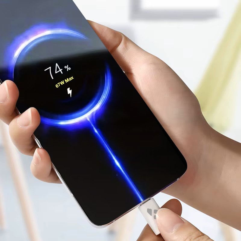 67W Süper Turbo Hızlı Şarj Seti - Watt Göstergeli görsel 4
