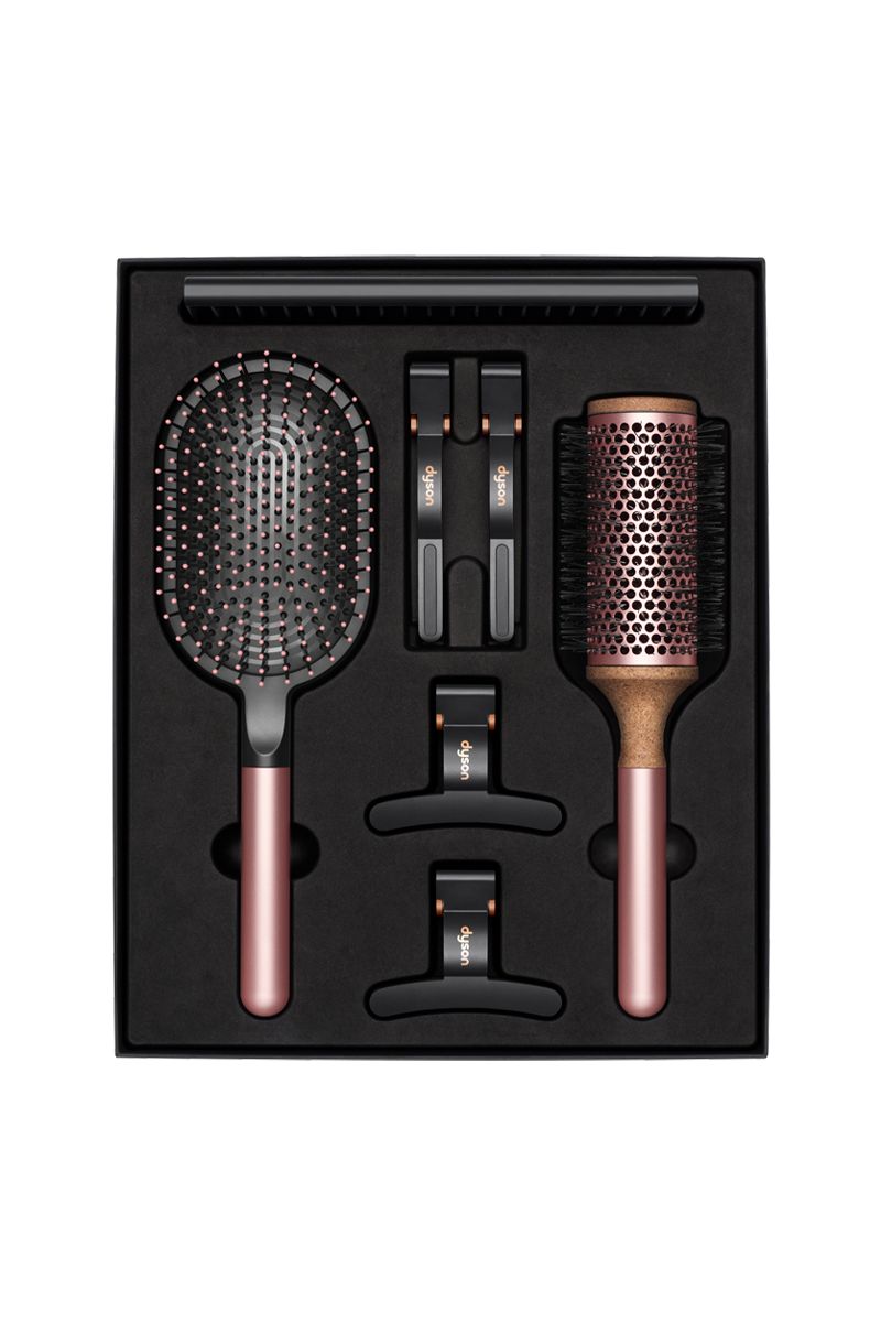  Saç Şekillendirme Tarak Fırça Seti Premium Bakım Kiti Rose Gold görsel 4