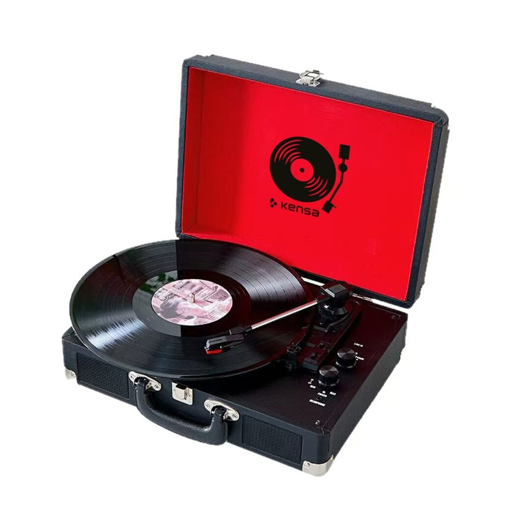 Valiz Tasarımlı Pikap | Dahili Stereo Hoparlörlü Retro Müzik Sistemi görsel 2